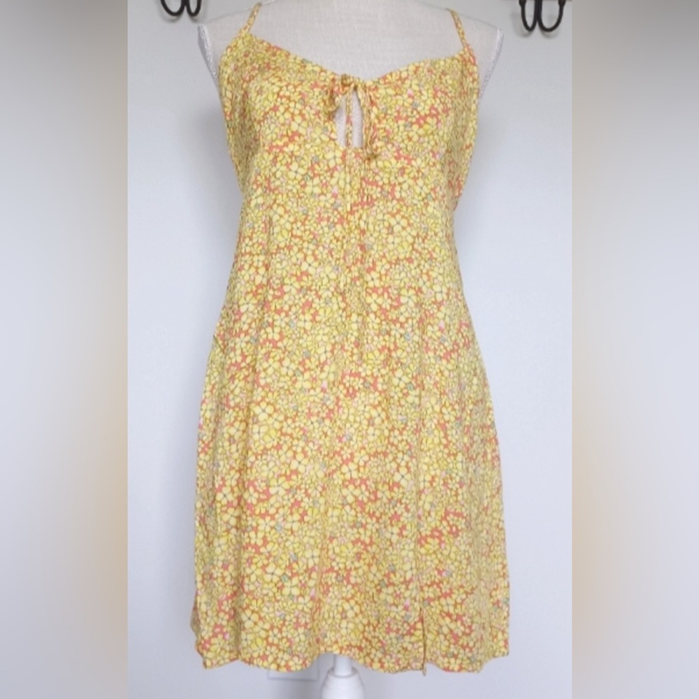 Wild fable tie front dress mini dress baby doll dress